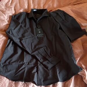 Denim & Flower Men's Black Dress Shirt